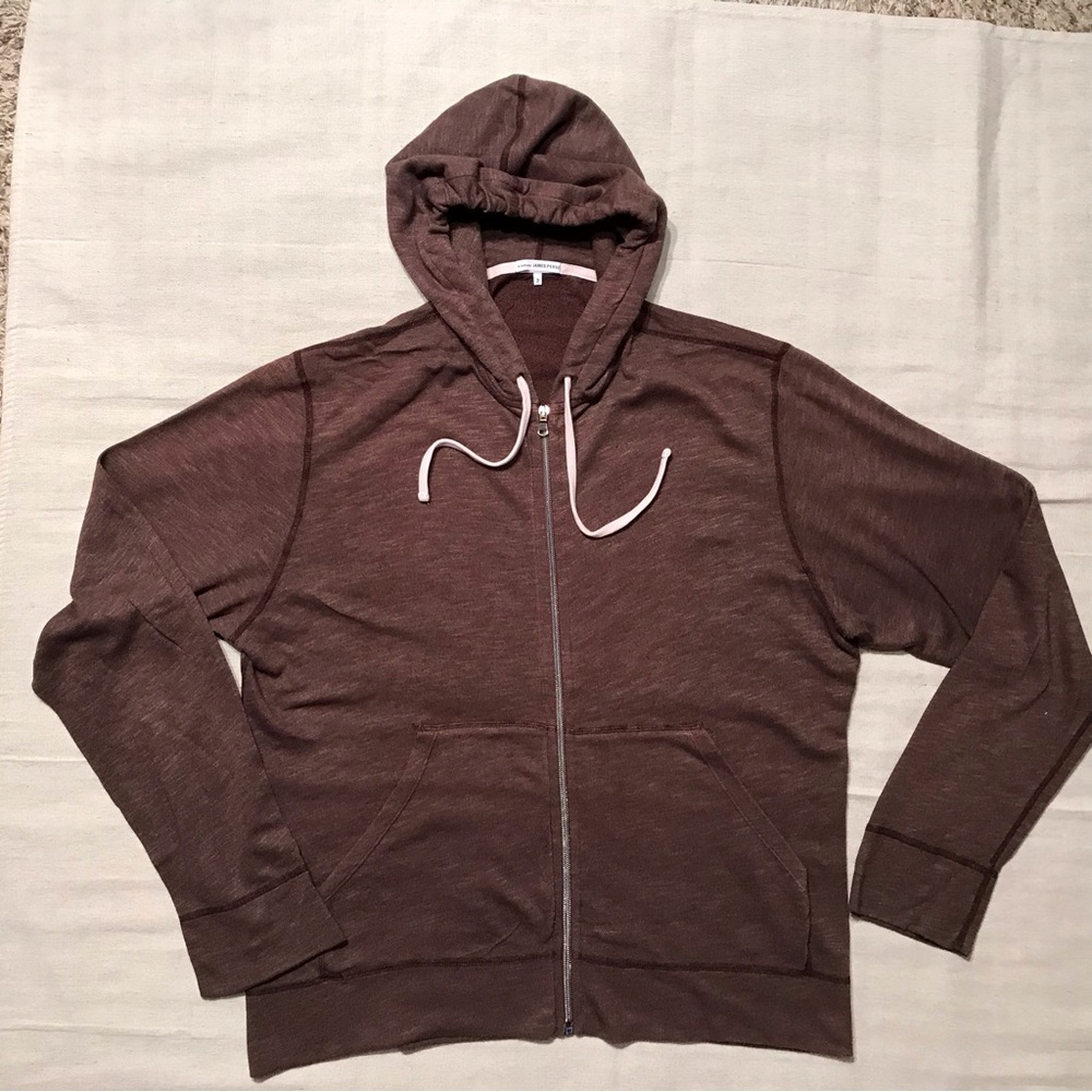 James Perse French Terry Zip Up Hoody ( 2/L)
